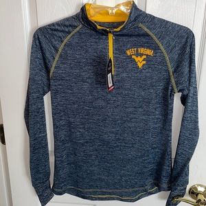 West Virginia quarter zip pullover medium